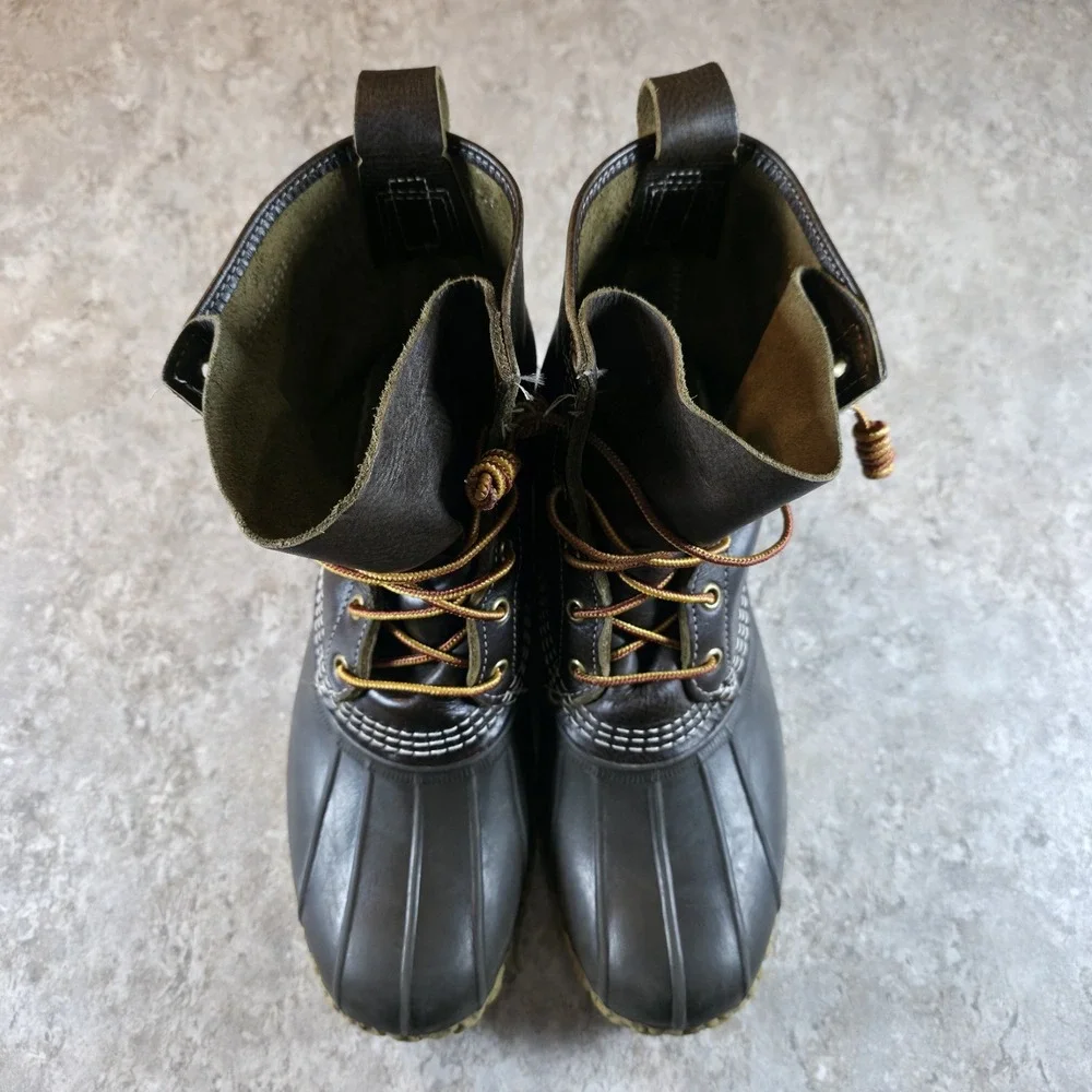 Vintage L.L. Bean‎ Maine Hunting Shoe Waterproof Duck Boots Mens 7 / Womens 8.5